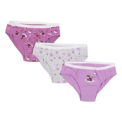 Nano Girls Underwear Purple 3 Pack 