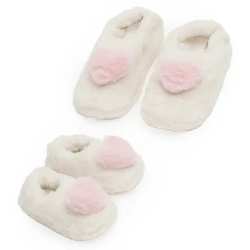 Sherick Fredermen 3D Heart Faux Fur Slipper - JM