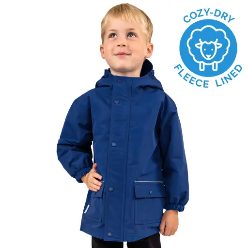 Puddle Dry Rain Jacket Jan & Jul Fleece Nebula Blue