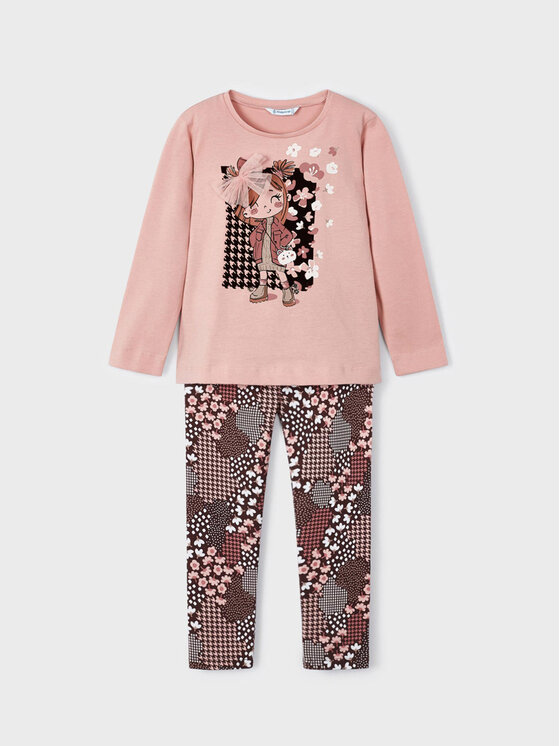 Mayoral  Set (2) Top & Leggings Nude 4795