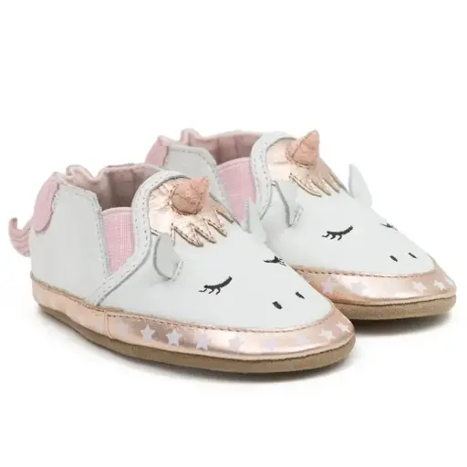  Robeez Soft Soles -Evie White 