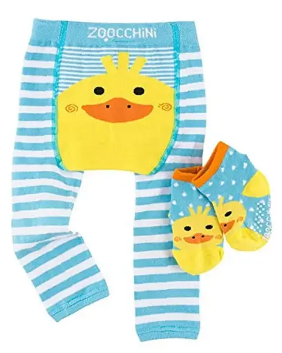 Zoocchini Legging & Sock Set Puddles The Duck