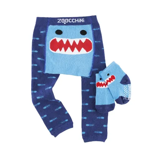 Zoocchini Legging & Sock Set Sherman The Shark