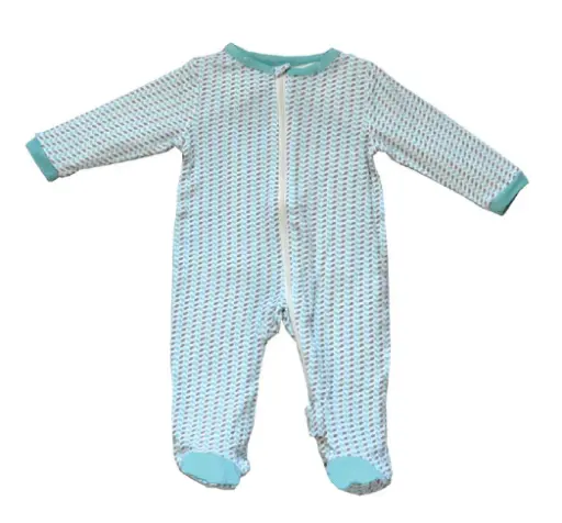 Silkberry Baby Bamboo Printed Footed Sleeper Marina - JM