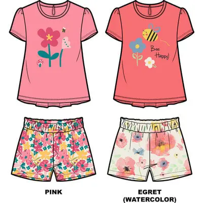  MID -2PC Set Top & Short ( 1251820)  Egret