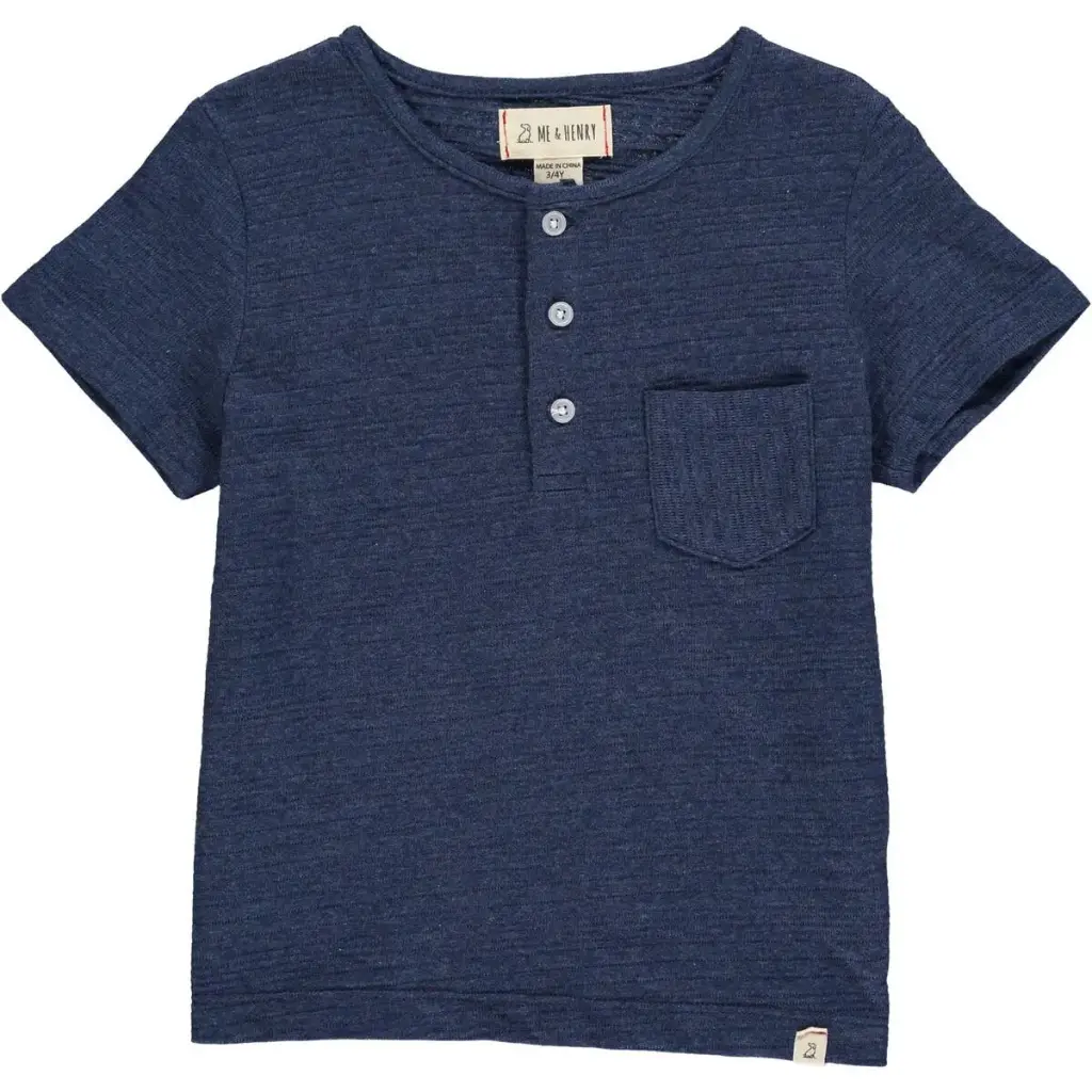 ME & Henry DODGER Henley HB831f SS25 Navy Ribbed