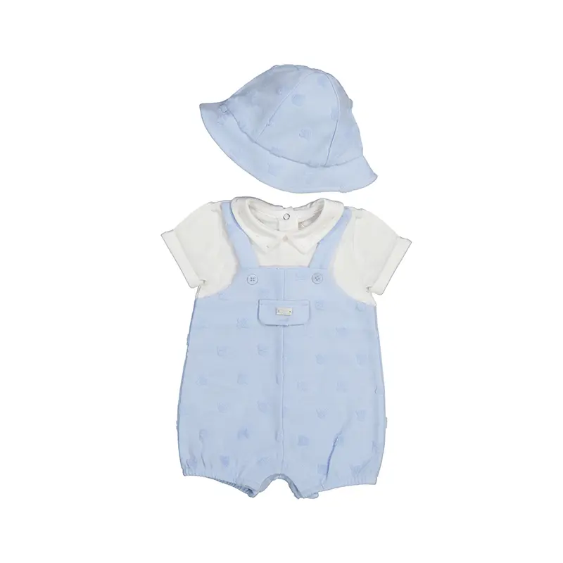 Mayoral Dungaree With Hat - 1605 - Sky