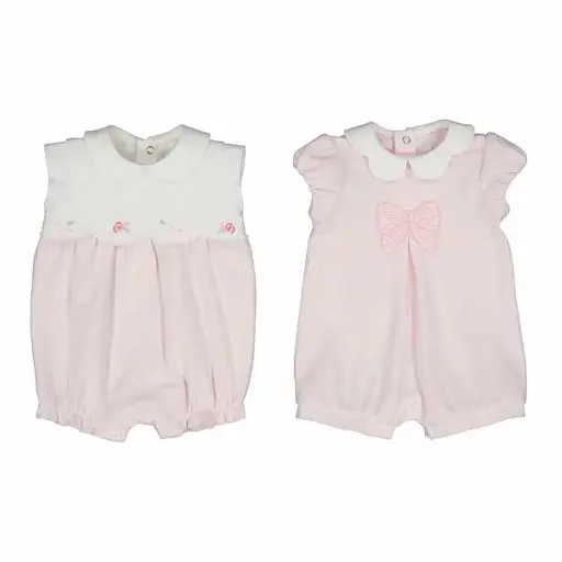 Mayoral Short Bodysuit Set - 1752 - Flower - Pink 17521