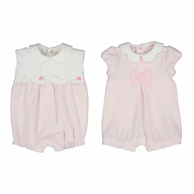 Mayoral Short Bodysuit Set - 1752 - Flower - White