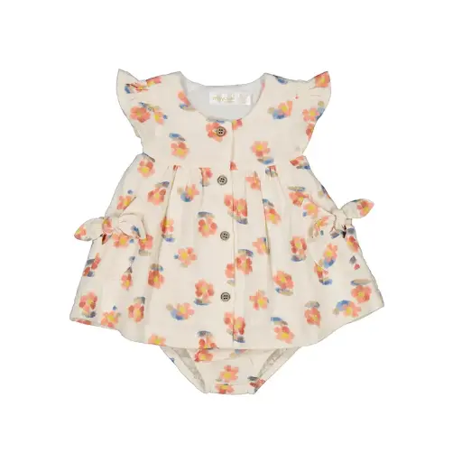 Mayoral Baby Layette Dress- 1851 - Peach