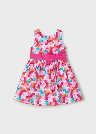 Mayoral Printed Dress - 3917 -  Magenta