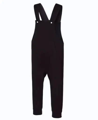 Earth Baby Outfitters Women Megan Wide Leg Romper - Black