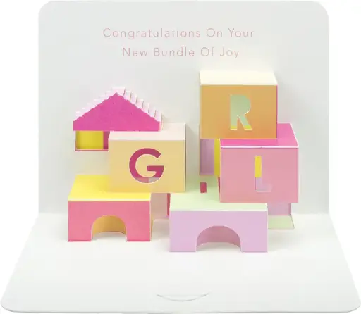 cGreeting Cards Baby Shower Girl ART-PP17 