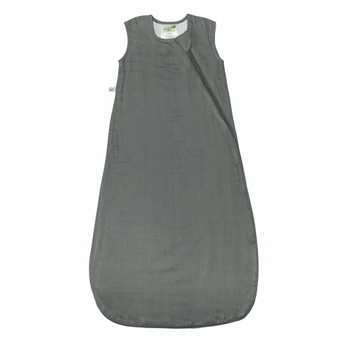 Perlimpinpin Cotton Muslin Sleep Bag / Charcoal 0.7 Tog 