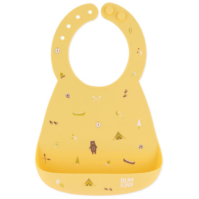 Bumkins Bibs  Silicone Bib  Baby & Toddler 6-24 Mos (Camp Gear)