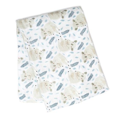 Lulujo Baby Modern Koala Muslin Swaddle Blanket