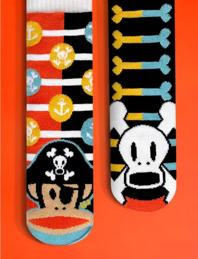 Pals Socks Fun Mismatched Non-Slip Julius & Skurvy 