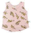 Earth Baby Outfitters Organic Cotton Tank Top Pink Leopard 17CT01