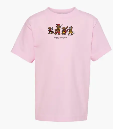 T-Shirt - GGS Kids Happy Campers (KTC-307-S) - Pink