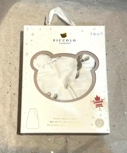 Piccolo Muslin Sleepsack in Gift Box Beige