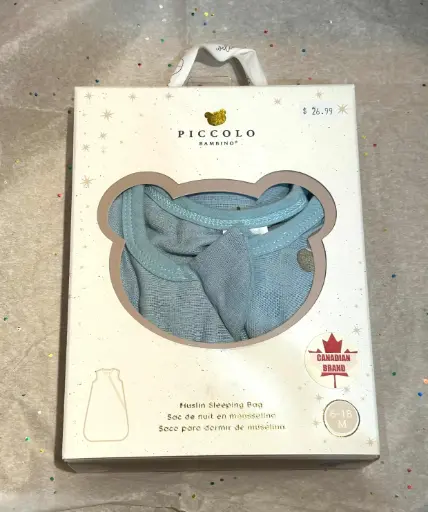 Piccolo Muslin Sleepsack in Gift Box Blue