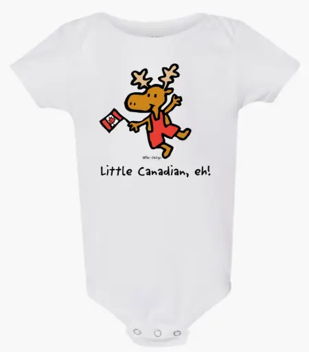 Onesie GGS 2999 Little Canadian, EH! White