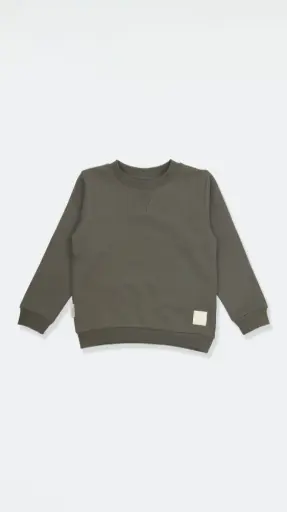 KidORCA French Terry Sweatshirt _ Dusty Olive