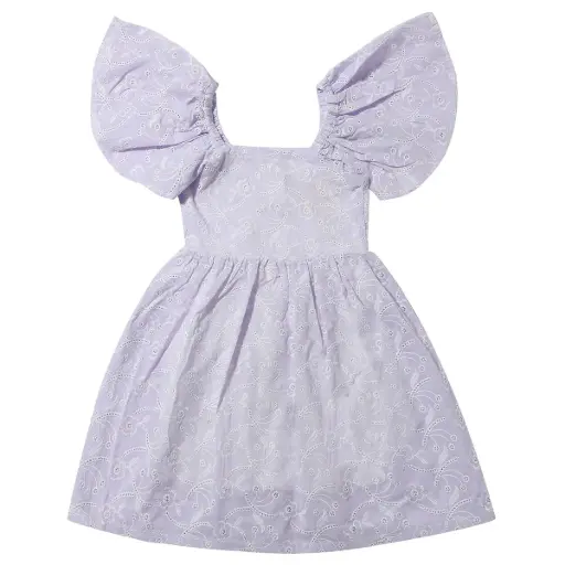 Vignette Hallie Dress V1355B - Lavender Meadow Eyelet