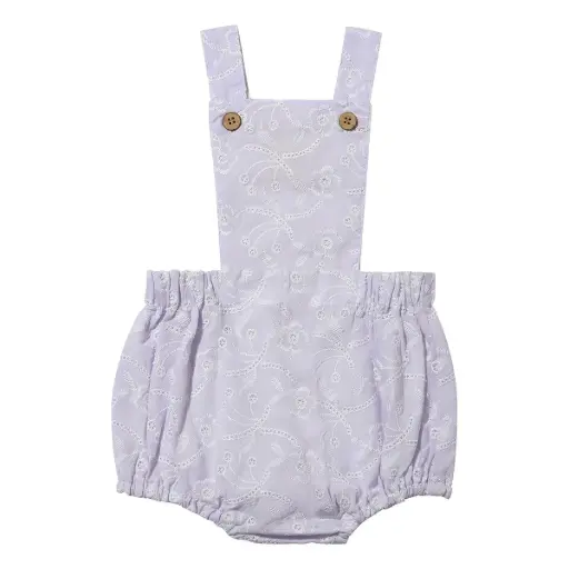 Vignette Adaline Pinafore Bubble V1307B - Lavender Meadow Eyelet