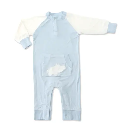 Silkberry Baby WF4017 Romper Sea Breeze