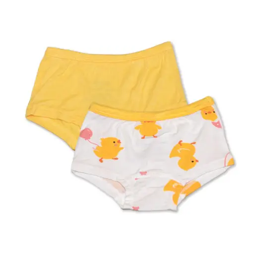 Silkberry Baby Bamboo Underwear 2 Pack   WF4589 Little Chick/Banana Cream 