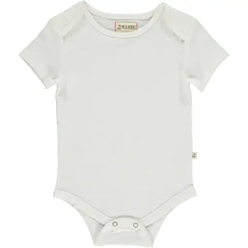 ME & Henry Walty Onesie HB1210b Pale Solids White 12103
