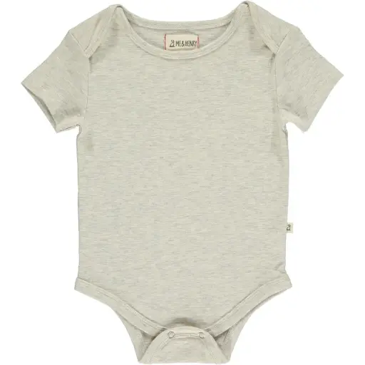 ME & Henry Walty Onesie HB1210b Pale Solids Light Grey 12101