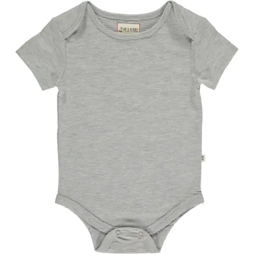 ME & Henry Walty Onesie HB1210b Pale Solids Grey 12102