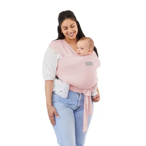 Moby Classic Wrap Baby Carrier - Rose Quartz Eyelet