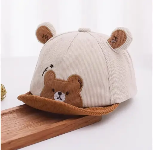 Baby Cotton Cap - Bear