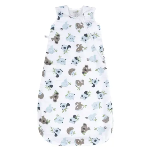 Perlimpinpin Cotton muslin sleep sack - Animals  0.7 tog