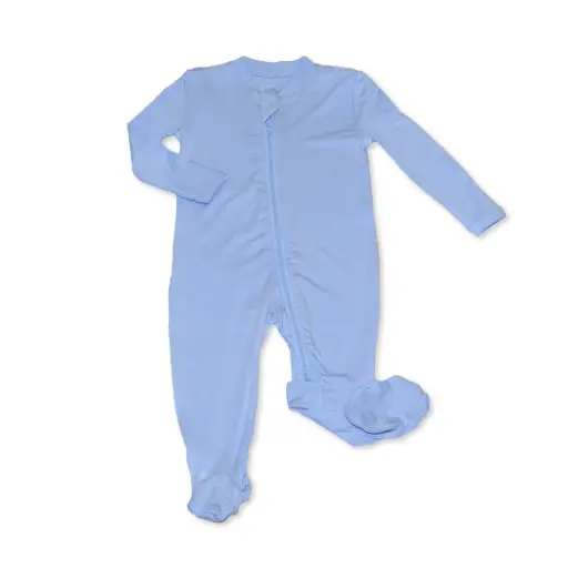 Silkberry Baby WF4580 Bamboo Footies with Two Way Zipper (Skydive)