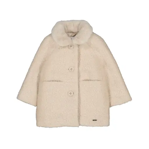 Mayoral Shearling Coat 2432 - Sand