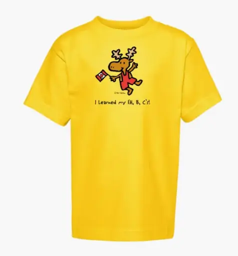 T-Shirt - GGS 2992 Kids Little Canadian EH! - Yellow