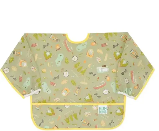 BUMKINS Sleeved Bib - Happy Campers