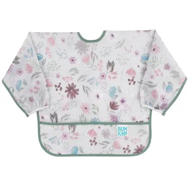 BUMKINS Sleeved Bib - Floral