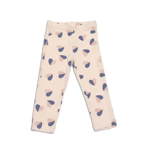 Silkberry Baby Bamboo WF4399 Fleece Leggings Heart Flutter Print