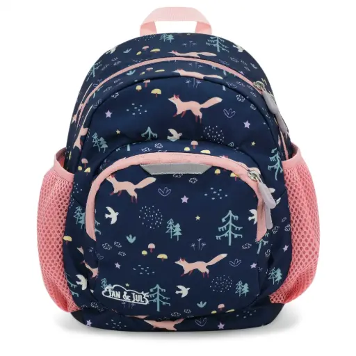 Jan & Jul Little Xplorers Mini Preschool Backpack - Navy Forest