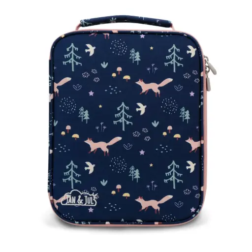Jan & Jul  Kids Lunch Bag - Navy Forest