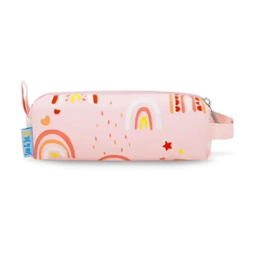 Jan & Jul Kids’ Pencil Case - Pink Rainbow
