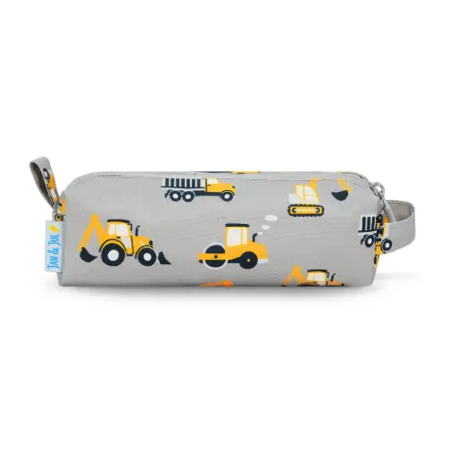 Jan & Jul Kids’ Pencil Case - Grey Construction
