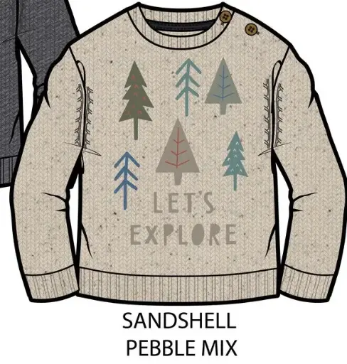  MID - Sweater Top 4502 - Sandshell Mix