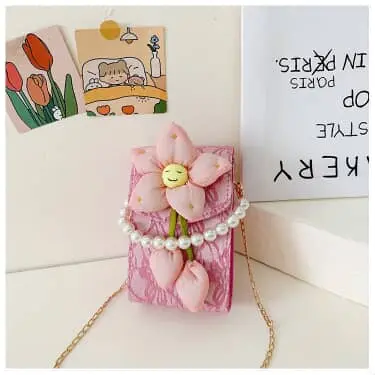 Crossbody Purse Smile Daisy 1002 - Rose