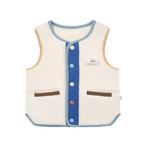Nest Petite Revery Recycled Fleece + Corduroy Vest